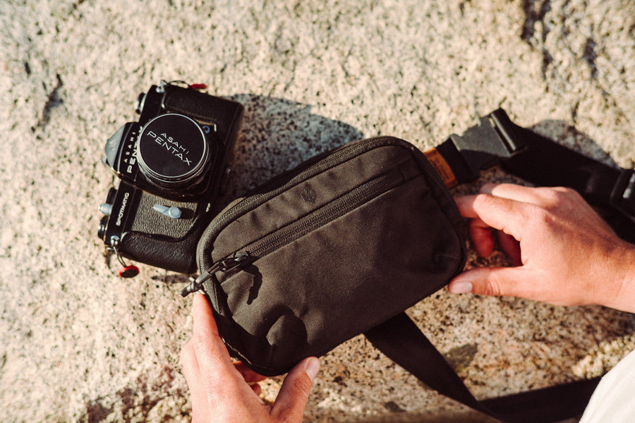 MD Leather Camera Bag with Adjustable Sling Strap