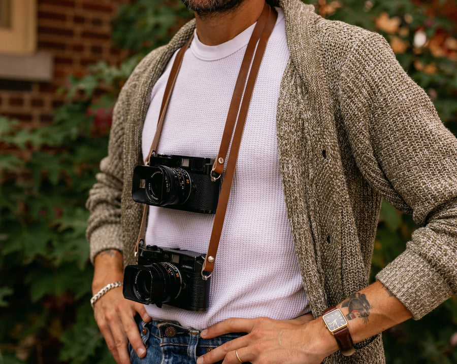 Leather Camera Straps with Peak Design Anchor Links – Clever