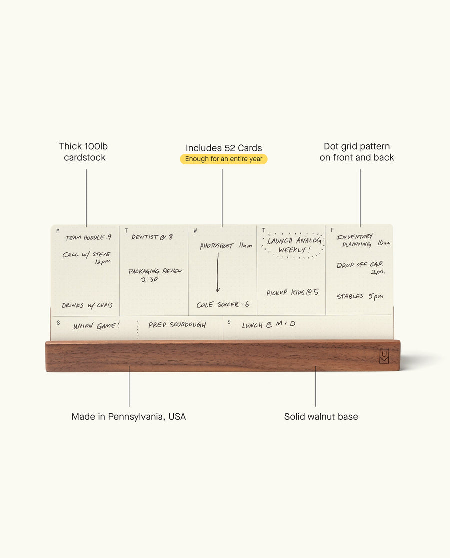 Analog Weekly Kit (Walnut)