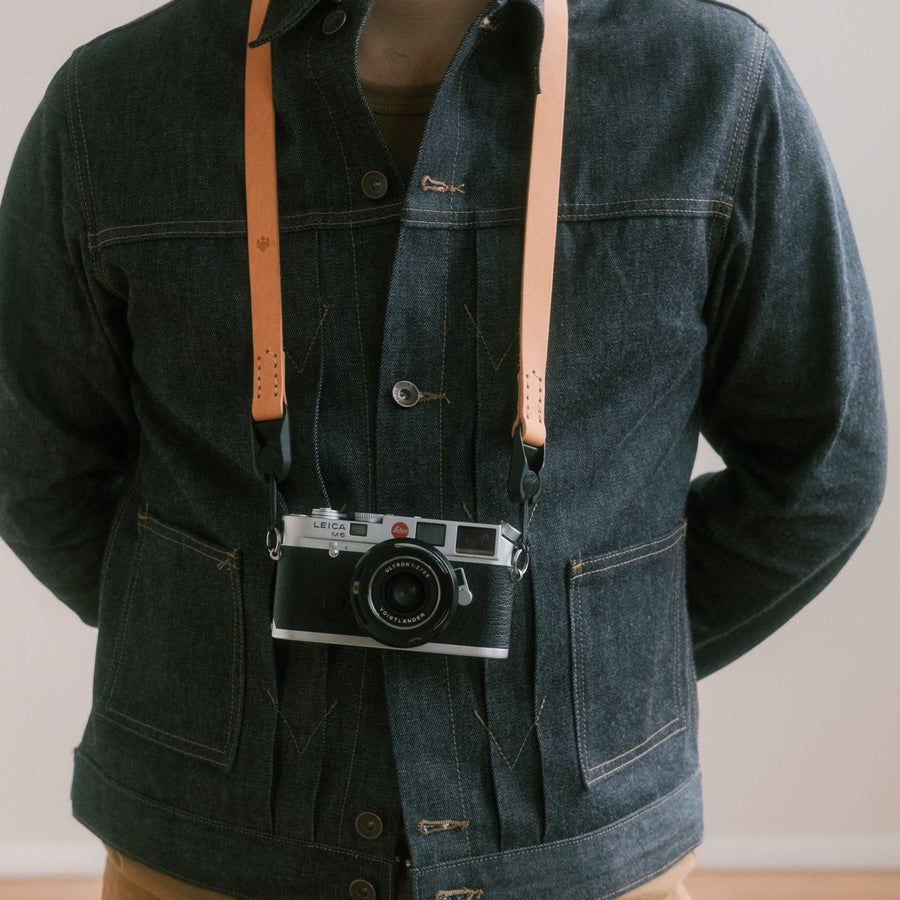 Horween Leather Wide Camera Strap Made With Peak Design Anchor Links -   Canada